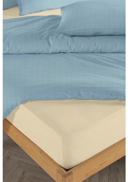 Chıc %100 Pamuk Ranforce Akay Mavi Ipliği Boyalı Nevresim Takımı Çift Kişilik - 200X220 cm modelleri