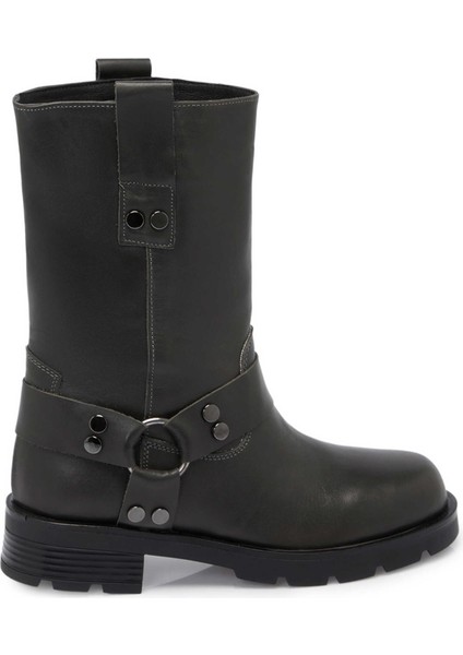 Gri Hakiki Deri Kadın Casual Bot - K24K1BT67743-B43 modelleri