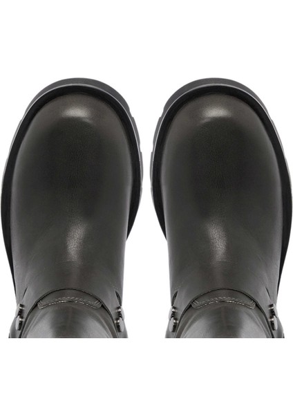 Gri Hakiki Deri Kadın Casual Bot - K24K1BT67743-B43 indirimleri