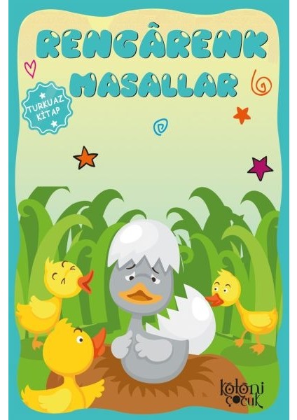 Çocuklar Için Hayal ve Odak Geliştirici Rengarenk Masallar Turkuaz