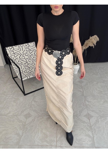 Büzgü Detay Maxi Etek indirimleri