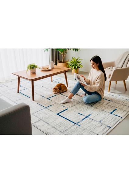 | Akrilik Pamuk Tabanlı Düz Saçaklı Halı | Modern Tasarım | Yumuşak ve Dayanıklı fiyatları