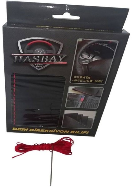 Dikişli Direksiyon Kılıfı Siyah Deri Kırmızı Yüzük Kırmızı Dikişli Mercedes Sprinter Yeniler fiyatları