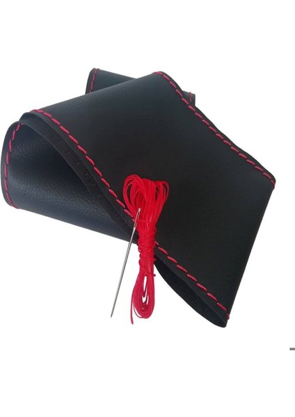 Dikişli Direksiyon Kılıfı Siyah Deri Kırmızı Yüzük Kırmızı Dikişli Mercedes Sprinter Yeniler modelleri