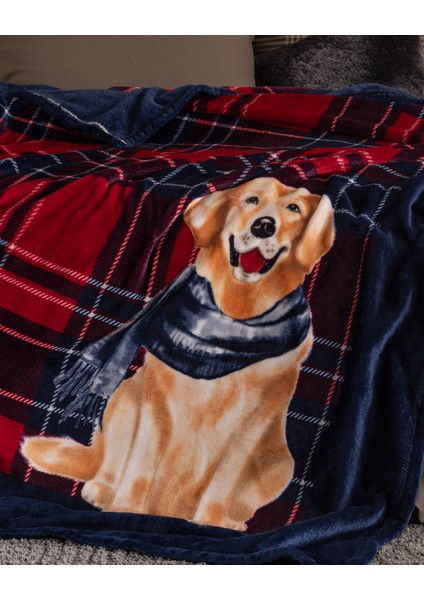 Thorez Tek Kişilik Welsoft Baskılı Battaniye - Lacivert/kırmızı modelleri