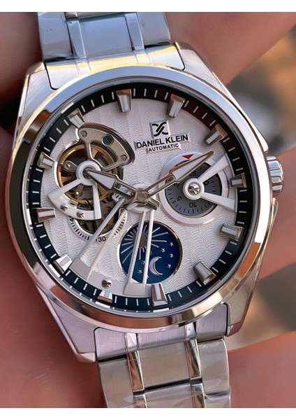 Otomatik Mekanizma Mehtap ve Güneş Kadranlı 2 Yıl Garantili Erkek Kol Saati OTM.14048.1 fırsatları