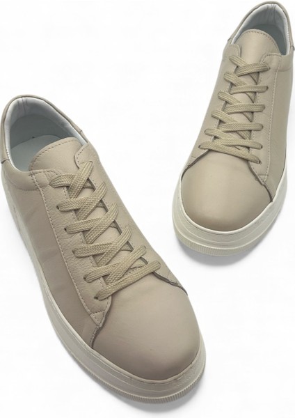 Nova Bej Hakiki Deri Basic Kadın Sneaker indirimleri