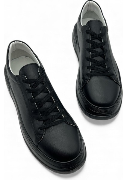 Nova Siyah Hakiki Deri Basic Kadın Sneaker modelleri