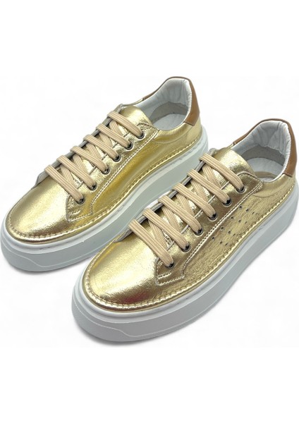 Ravella Hakiki Deri Basic Gold Kadın Sneaker fiyatları
