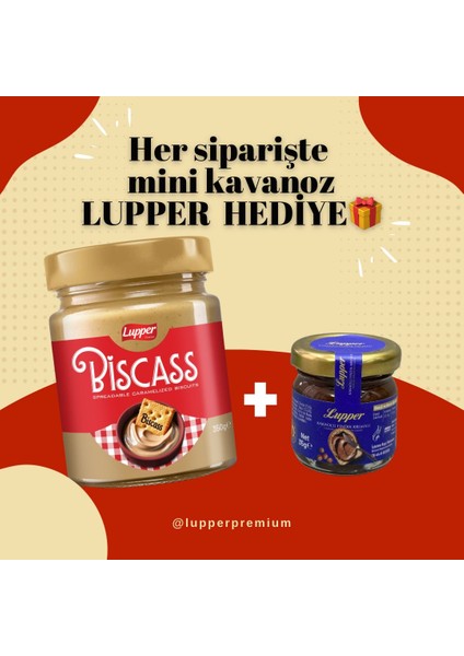 Biscass Karamelize Bisküvi Kreması (Mini Lupper HEDİYE)