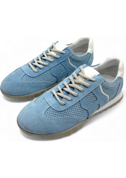 Halvix Mavi Süet Hakiki Deri Günlük Kadın Sneaker fiyatları