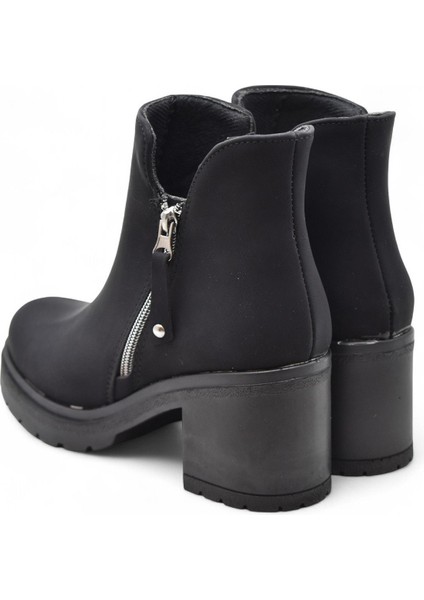 4559 Kadın Bot Ayakkabı Kaymaz Taban Fermuarlı Bağcıklı Günlük Kadın Bot indirimleri