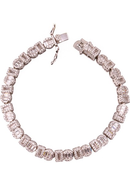 Monci S 6 Gümüş Bileklik Ms3297, 925 Ayar Kadın Gümüş Bilejklik, Şık Bileklik fırsatları