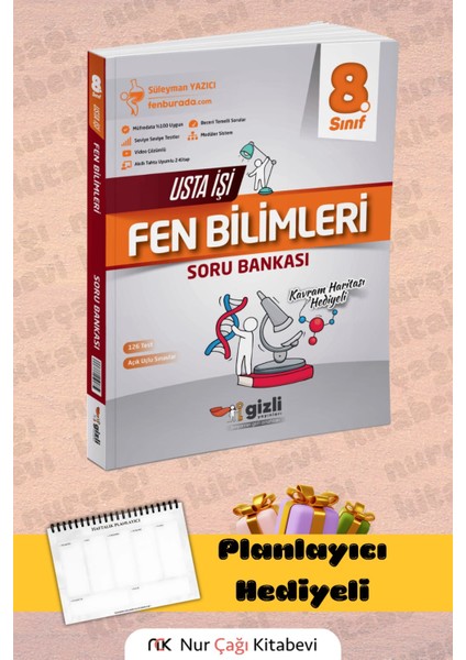8. Sınıf Fen Bilimleri Usta Işi Soru Bankası (Kavram Haritası Hediyeli)