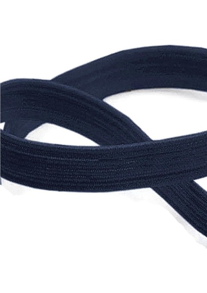 Lacivert 12 mm 5 mt Dayanıklı Sert Yassı Elastik Şerit Lastik fiyatları