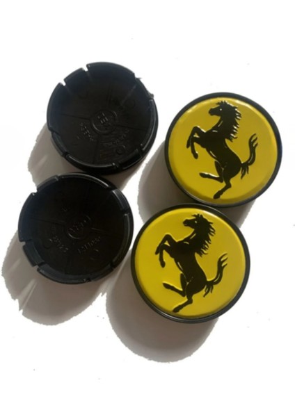 Jant Göbeği Ferrari Uyumlu 58/55 55MM Yuva 4lü Set Sarı fiyatları