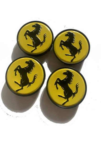 Jant Göbeği Ferrari Uyumlu 58/55 55MM Yuva 4lü Set Sarı modelleri