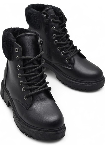 4562 Kadın Bot Ayakkabı Kaymaz Taban Fermuarlı Bağcıklı Günlük Kadın Bot fiyatları