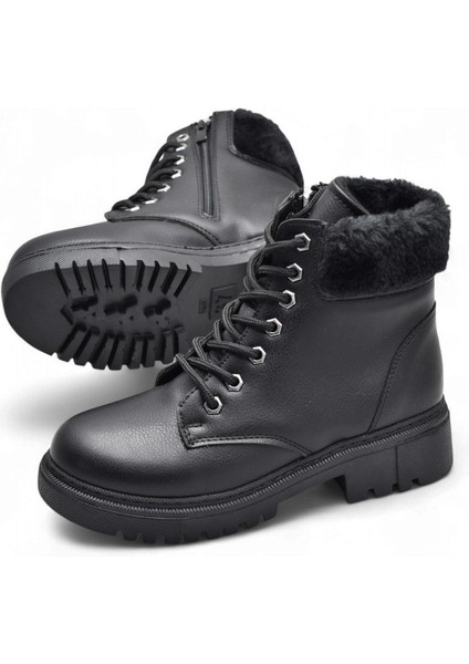 4562 Kadın Bot Ayakkabı Kaymaz Taban Fermuarlı Bağcıklı Günlük Kadın Bot fırsatları