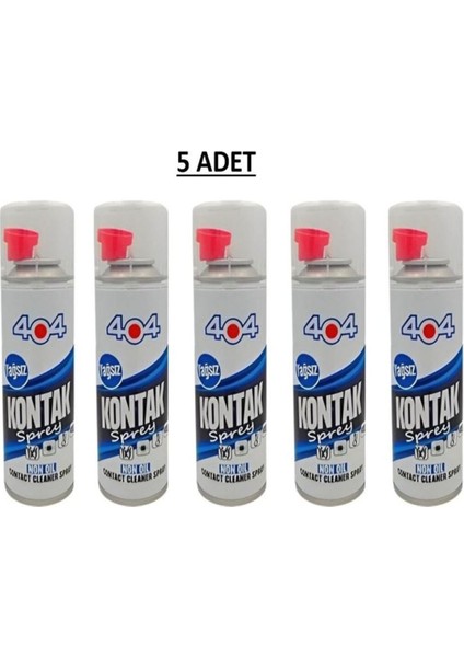 Kontak Sprey Yağsız 200 ml 5 Adet