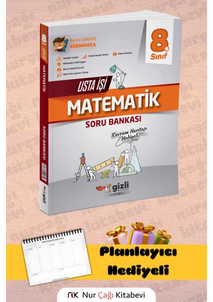 8. Sınıf Matematik Usta Işi Soru Bankası (Kavram Haritası Hediyeli)