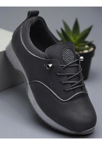 561 Ortopedi Taban Siyah Günlük Kadın Ayakkabı Casual Kadın Ayakkabı