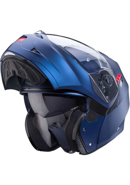 Duke x Tour Çene Açılır Motosiklet Kaskı Matt Mavi Yamaha Mavisi modelleri