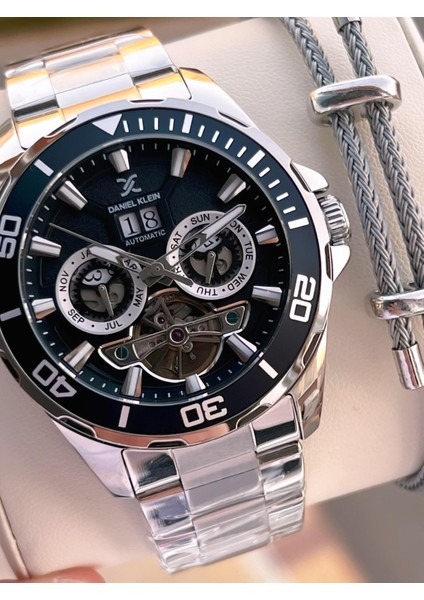 Otomatik Mekanizma Takvimli Kadran Kadranlı 2 Yıl Garantili Erkek Kol Saati OTM.13754.2