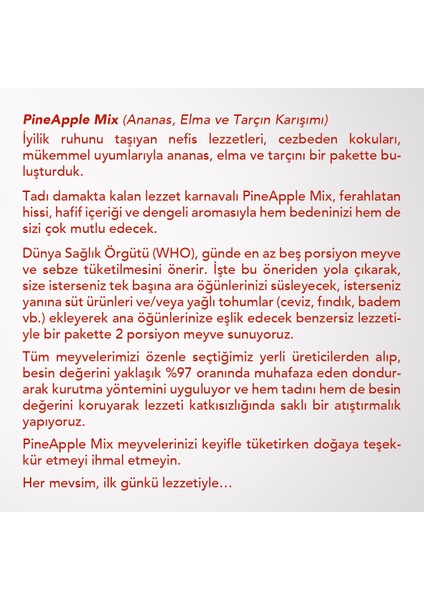 Pineapple Mix 6'lı Set – Freeze Dried Dondurularak Kurutulmuş Meyve Karışımı modelleri
