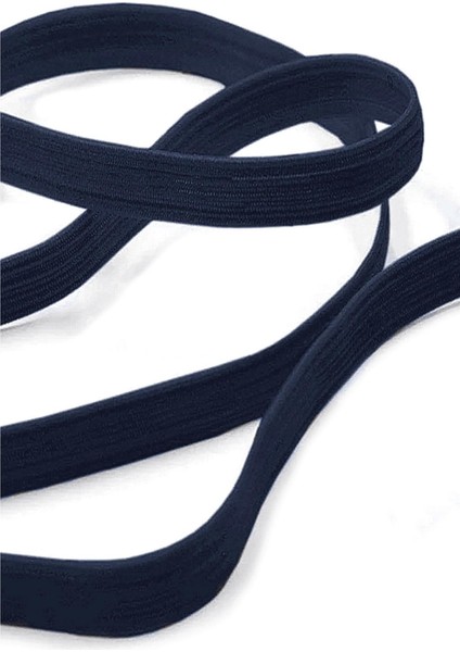 Lacivert 6 mm 5 mt Dayanıklı Sert Yassı Elastik Şerit Lastik modelleri