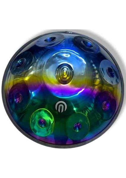 - Titanium Handpan -9 Tonlu -Re Minör ( -Bakım Yağı ,takmalı / Çıkarmalı Renkli Kuşak ve Kılıf)