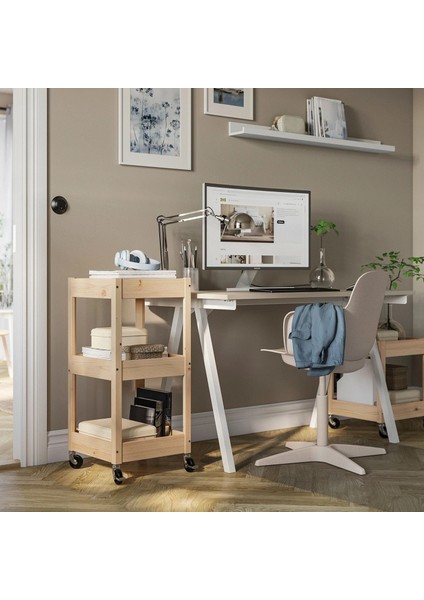 Loshult Servis Arabası Çam 38 x 38 x 82 cm fırsatları