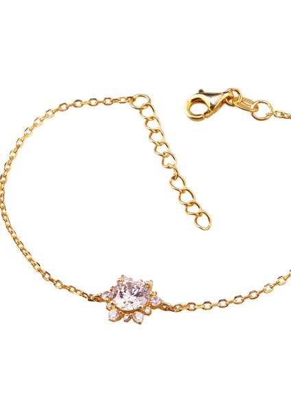 Yıldız Gümüş Bileklik Ms3285, 925 Ayar Kadın Bileklik, Altın Kaplama, İthal Ürün modelleri