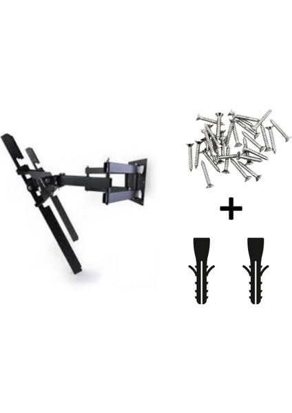 Tek Kollu Köşe Tv Askı Aparatı – Hareketli Sağlam ve Şık Tasarım 42"-50" 107 -127 cm Ekran fiyatları