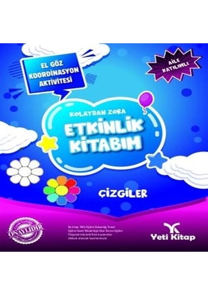 Kolaydan Zora Etkinlik Kitabım - Çizgiler