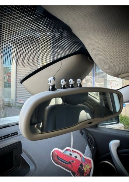 4lü Sevimli Panda Ailesi Torpido Aksesuarı Araç Içi Süs Masa Üstü Dekor modelleri