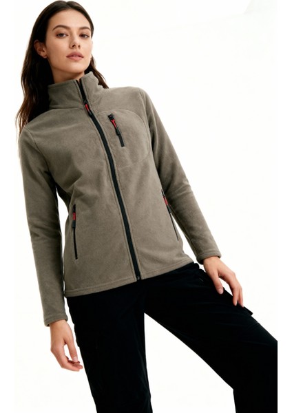 Kadın Extreme Rüzgar Geçirmez Cepli Outdoor Tam Fermuarlı Polar Ceket W223-17 modelleri