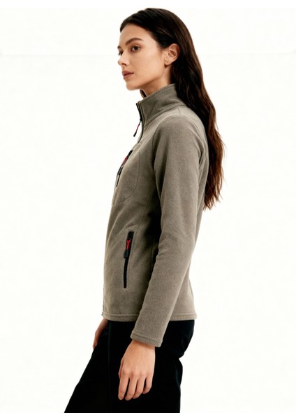 Kadın Extreme Rüzgar Geçirmez Cepli Outdoor Tam Fermuarlı Polar Ceket W223-17 indirimleri