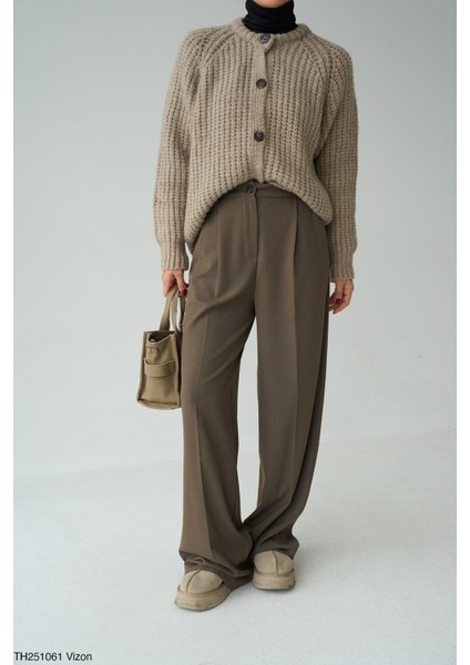 Kadın Bisiklet Yaka Fitilli Full Düğmeli Triko Hırka fiyatları