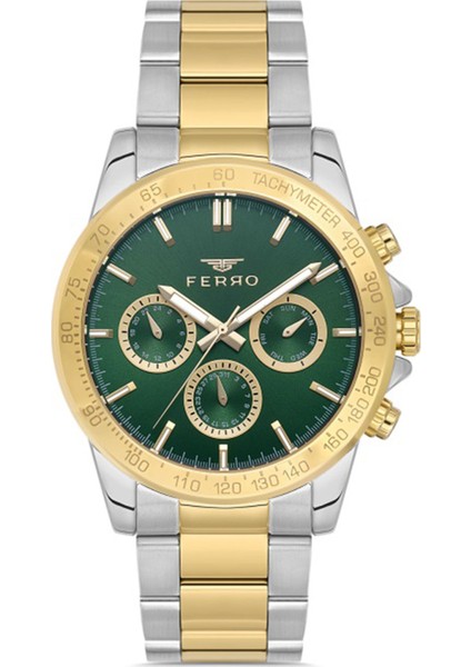 Orijinal Erkek Çelik Kordon Kol Saati Çelik Kasa Multi Fonksiyon Paslanmaz Çelik Model 2 Yıl Garantili Su Geçirmez