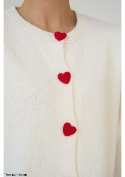 Kadın Düğmeli Yaka Desenli Hırka fırsatları