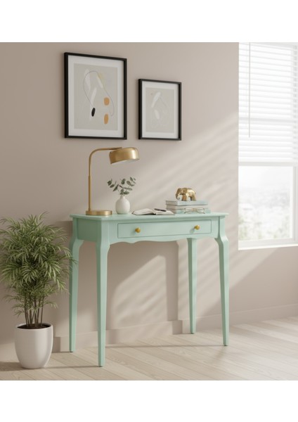 85 cm Masif Konik Su Yeşili Dresuar