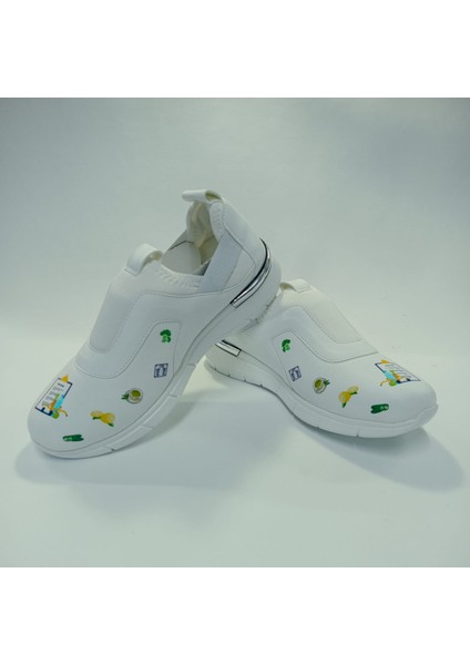 Diyetisyen Desenli Ortopedik Taban Kadın Spor Ayakkabı