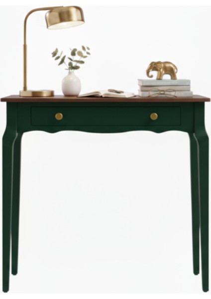 85 cm Masif Konik Yeşil Ceviz Dresuar fiyatları