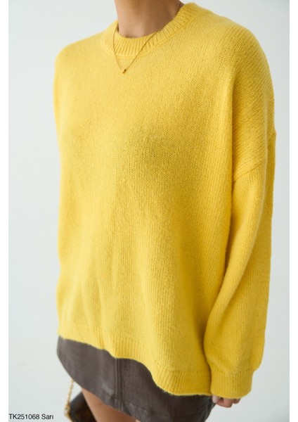 Kadın Bisiklet Yaka Basıc Kazak fiyatları