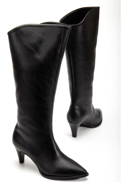 Suins Lucin Kadın Siyah Kahve Çizme 7 cm Topuk Boyu Çizme fiyatları