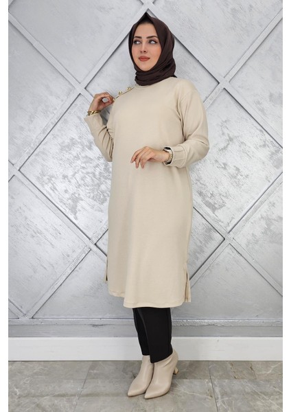 Kadın Düğme Detaylı Tesettür Tunik fiyatları