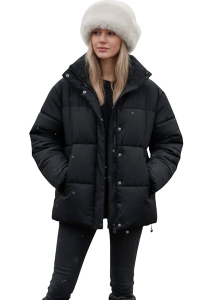 Kadın Kürklü Kışlık Peluş Bucket Şapka