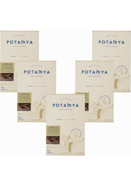 Organik Glutensiz Yeşil Mercimek Penne X5