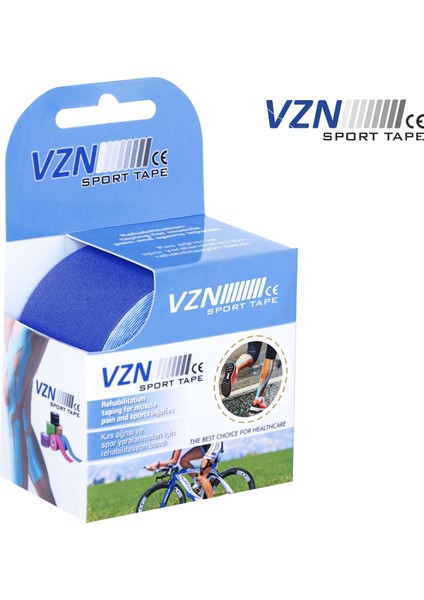 Sport Tape Lacivert Renk Kinezyo Sporcu Bandı Ağrı Bandı 5 Metre x 5 cm fiyatları